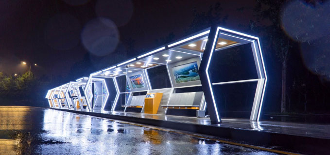 智能公交候车亭