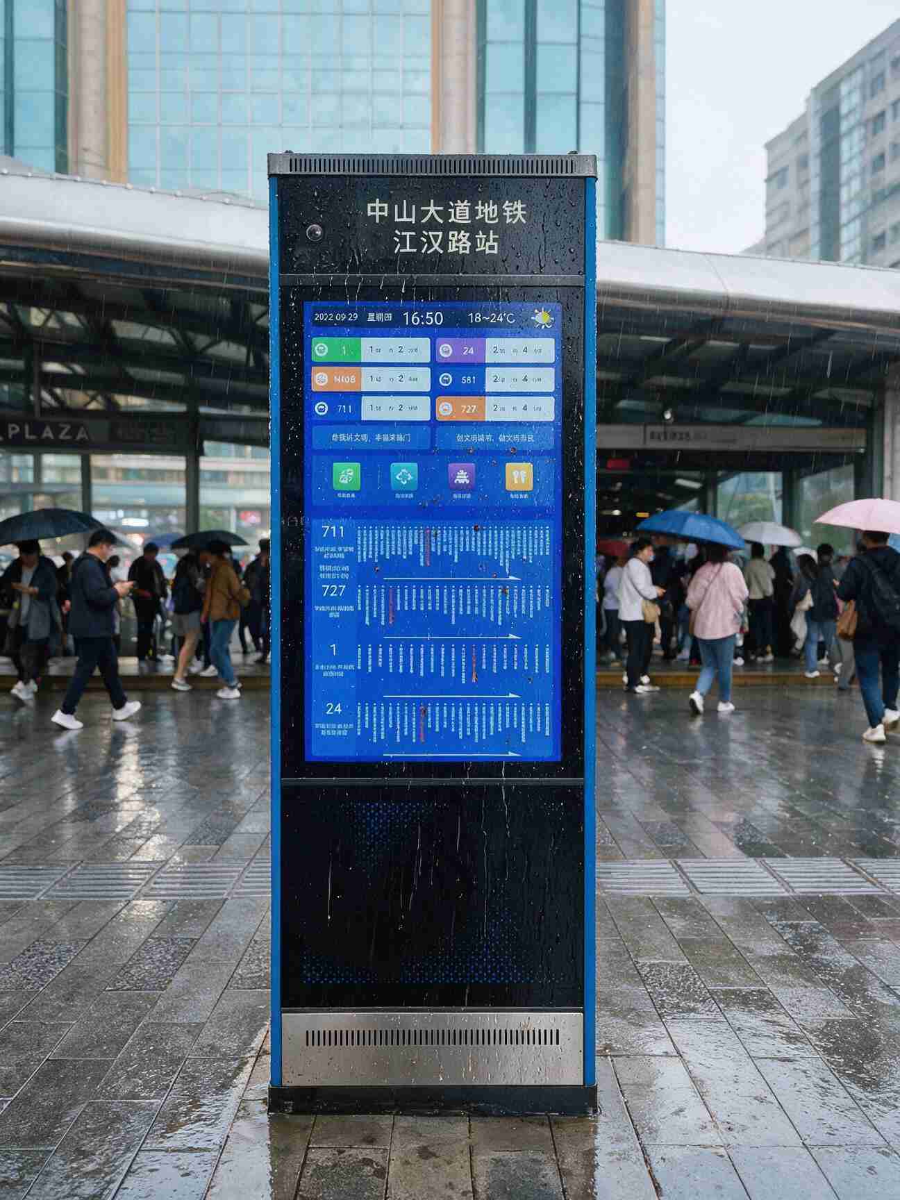 202608171786945377122076431.jpg min_jimeng-2026-08-13-9272-武汉 (6)参考这张图片,设计一张电子站牌在雨水冲刷下的图.jpg