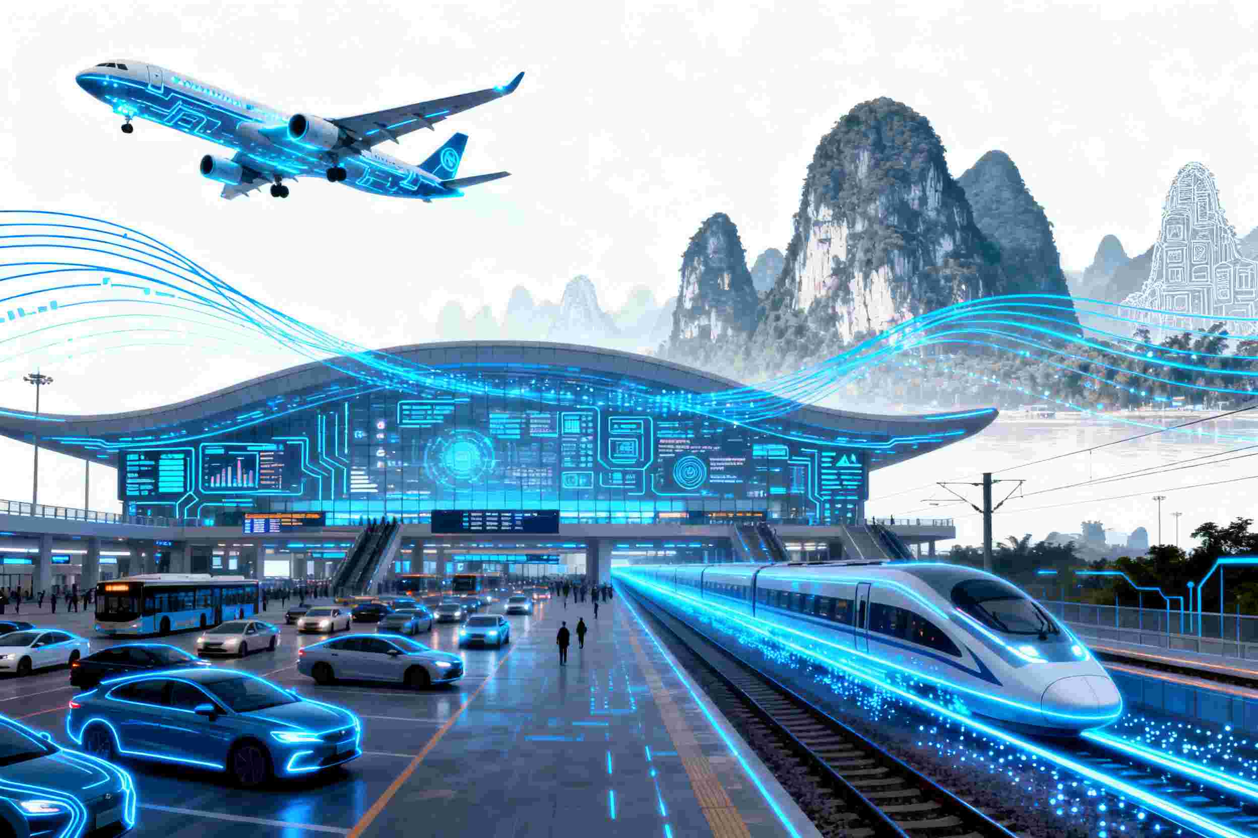 202609041788515221214020190.jpg min_jimeng-2026-09-03-9165-画面全部由蓝光数字流线勾勒出未来客运中心,信息矩阵交织组成繁忙公共交通景象,蓝光.jpg